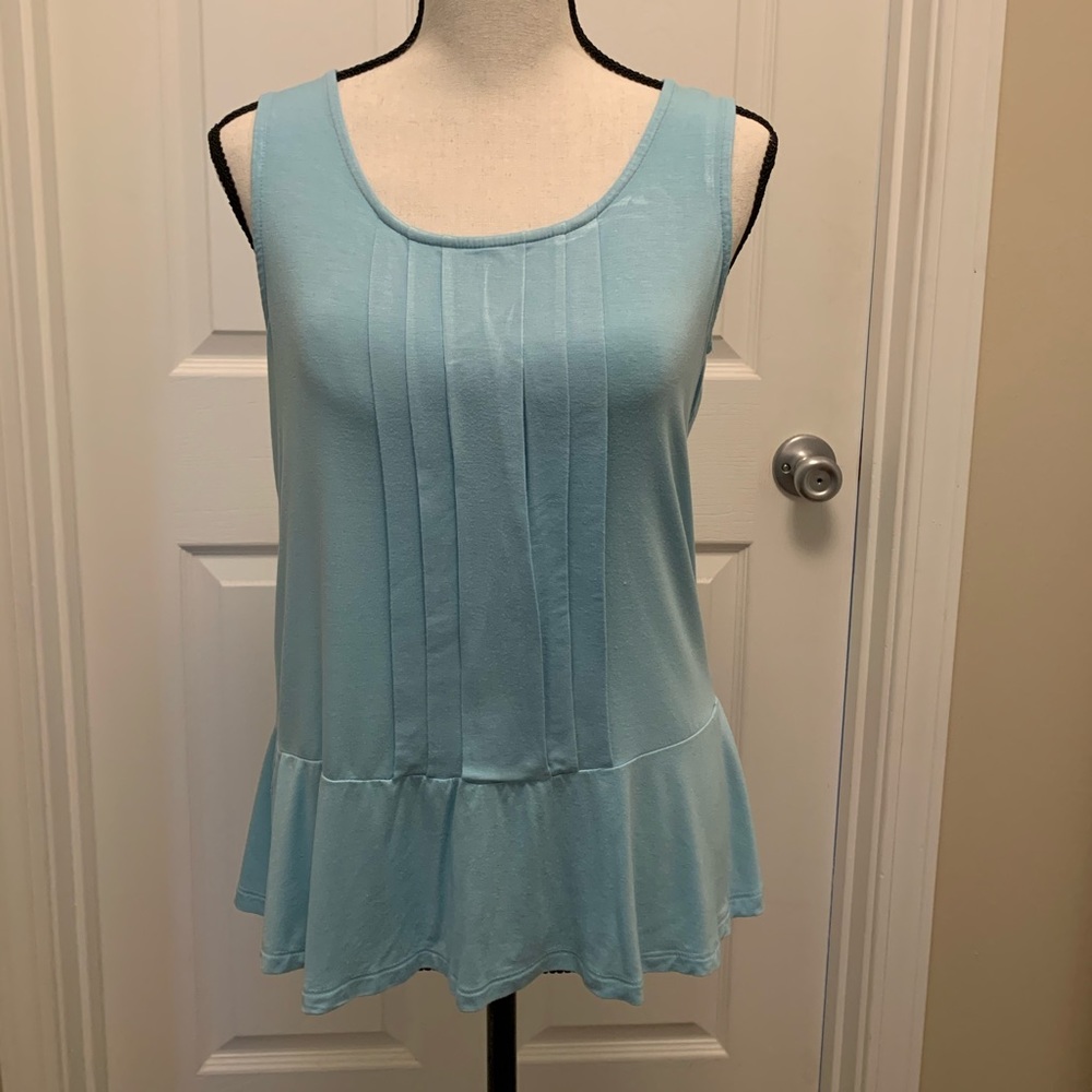 Light blue flowy tank